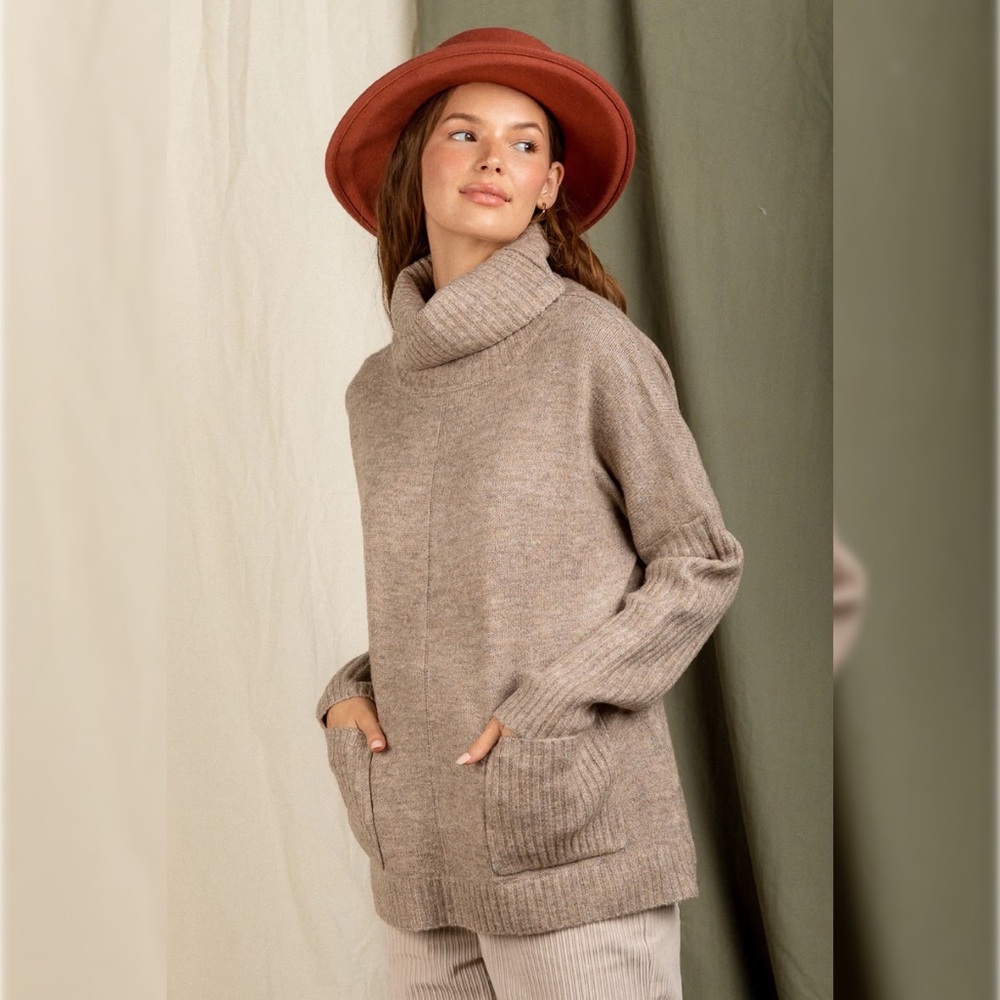 Turtle neck cozy sweater